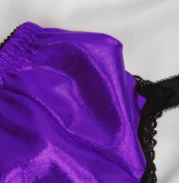 Metalic shiny fabric for georgeous suspender belts